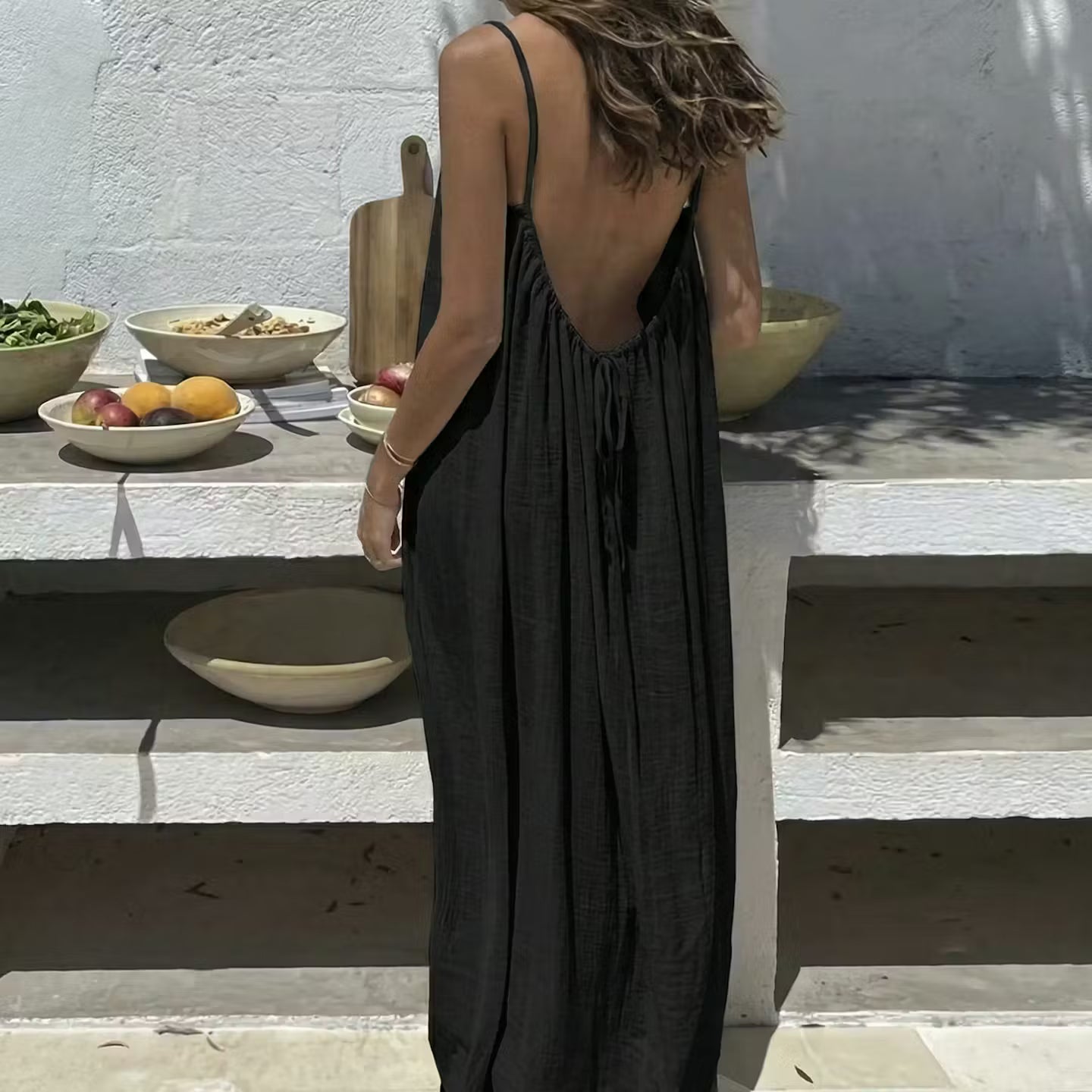 Bellechérie Cami Lounge Dress Elegant Long Sleeveless