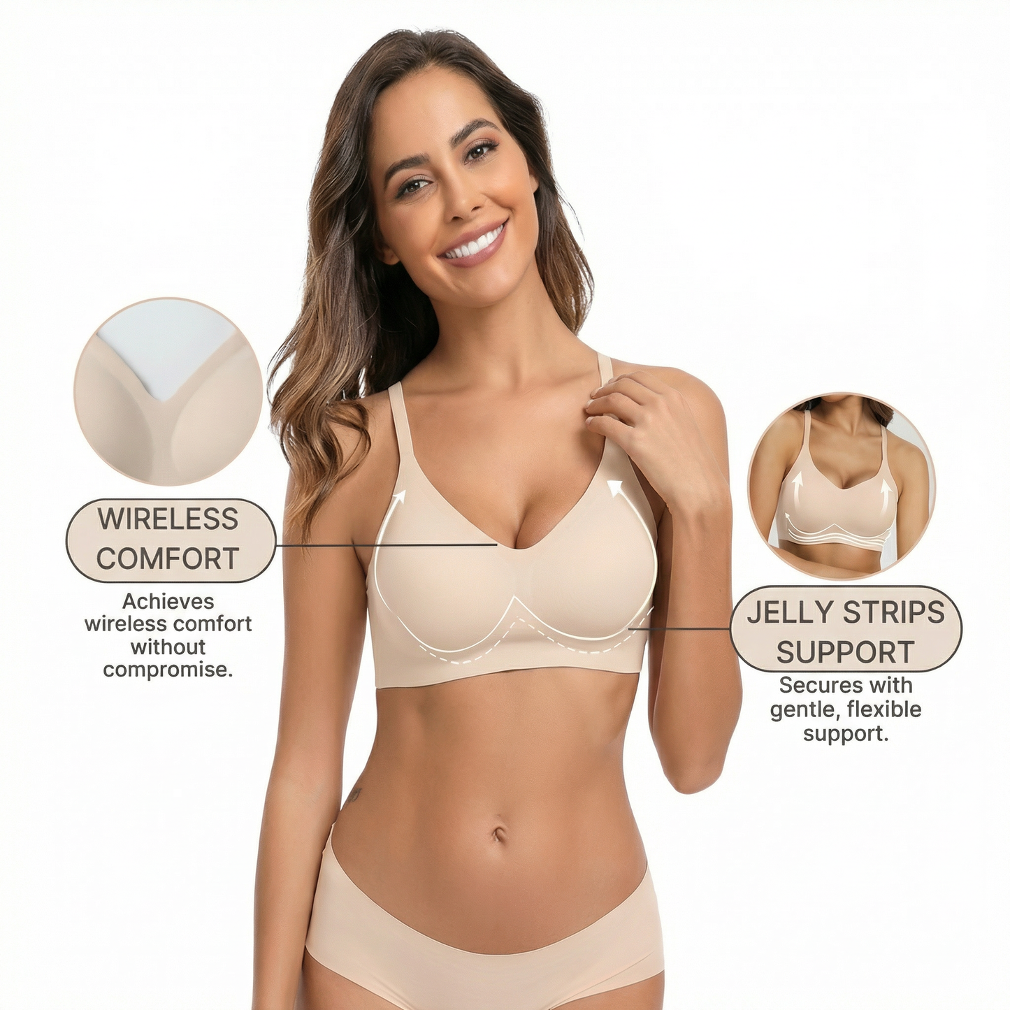 Bellechérie Jelly Wirefree Everyday Bras Comfortable Padded Bra