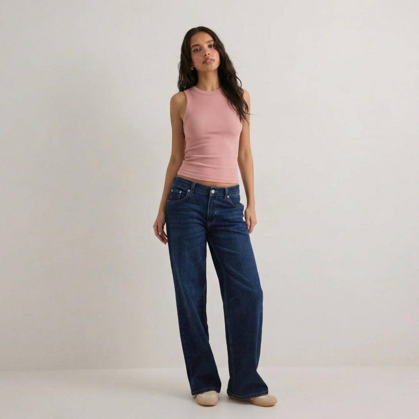 Bellechérie Built-in Bra Tank Top Ribbed Racerback Tops